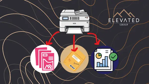 Desktop printer handling nonprofit printing flyers, reports, and mailers