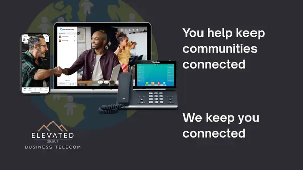 Business men looking over numbers and determining if they need managed print services