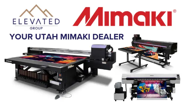 Your Utah Mimaki Dealer - Image of Mimaki Solvent Roll-to-Roll, Mimaki Hybrid, and New Mimaki JFX220 Flatbed printer