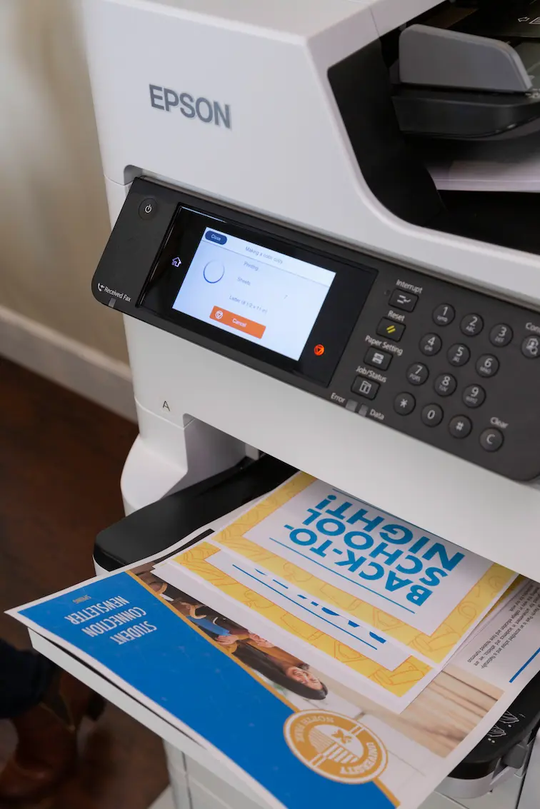 Floorstanding Epson copy machine A3